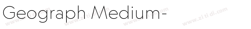 Geograph Medium字体转换
